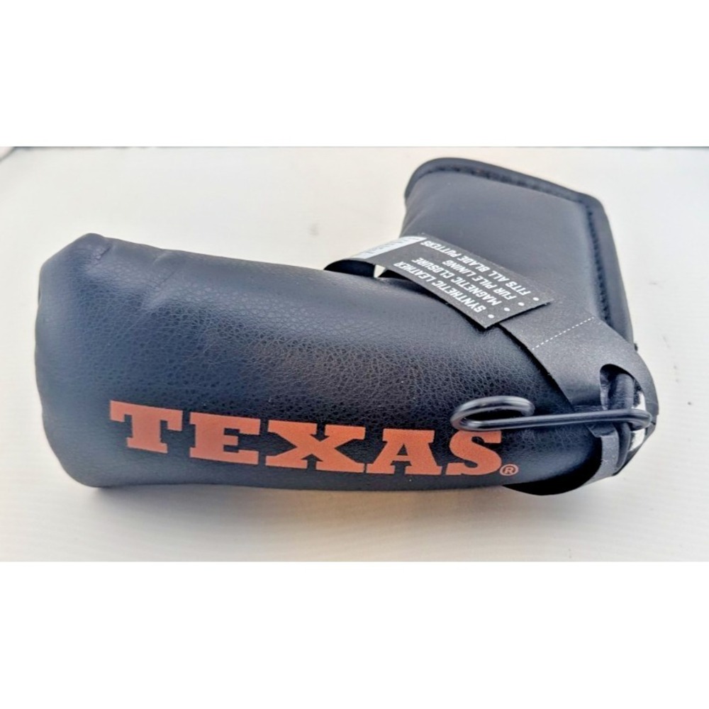 NCAA Texas Longhorns BLACK Golf Magnetic Blade Putter Cover 233-52
